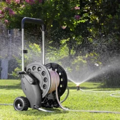Carrello avvolgitubo CLABER ECOSEI per tubo giardino 60 metri da 1/2
