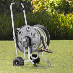 Carrello avvolgitubo da giardino CLABER 8891 METAL 60 per 85 mt. tubo 1/2"