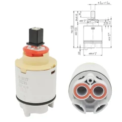 Cartuccia HYDROPLAST BX35 mm.35 con distributore per rubinetto miscelatore monocomando