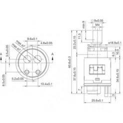 Cartuccia HYDROPLAST FX25 mm.25 con distributore per rubinetto miscelatore monocomando