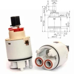 Cartuccia HYDROPLAST GX35 mm.35 con distributore per rubinetto miscelatore monocomando