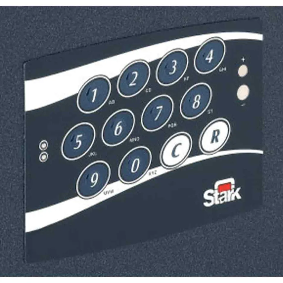 Cassaforte a muro con chiusura elettronica a 2+2 catenacci STARK KONIKA art.1254 cm.42 x 28 x 19,5