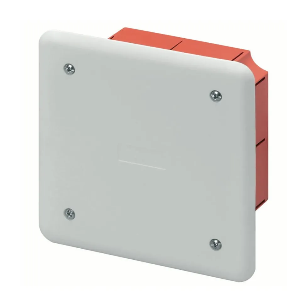 Cassetta di derivazione incasso mm.92 x 92 x 45 con coperchio GEWISS GW48001