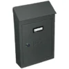 Cassetta postale in lamiera verniciata cm.31 x 20 x 6,5 antracite