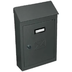 Cassetta postale in lamiera verniciata cm.31 x 20 x 6,5 antracite