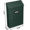 Cassetta postale in lamiera verniciata cm.31 x 20 x 6,5 verde