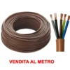 Cavo elettrico pentapolare FS18OR 5 x 1,5 marrone vendita al metro
