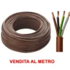 Cavo elettrico quadripolare FS18OR 4 x 1,5 marrone vendita al metro