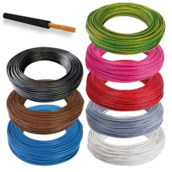 Cavo elettrico unipolare cordina FS17 1 x 1,5mmq 450/750V bobina mt.100 vari colori