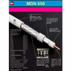 Cavo tv coassiale Messi e Paoloni MDN650 mm.6,6 Classe B mt.100