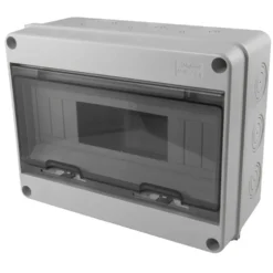 Centralino a parete da esterno a tenuta stagna IP65 6/12 moduli con sportello MARLANVIL quadro elettrico
