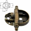 Cerniera antichizzata A0056 ottone bronzato patinato per mobili antichi arte povera