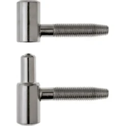 Cerniera anuba nikel lucido d.14 x 48 per porte e finestre in legno