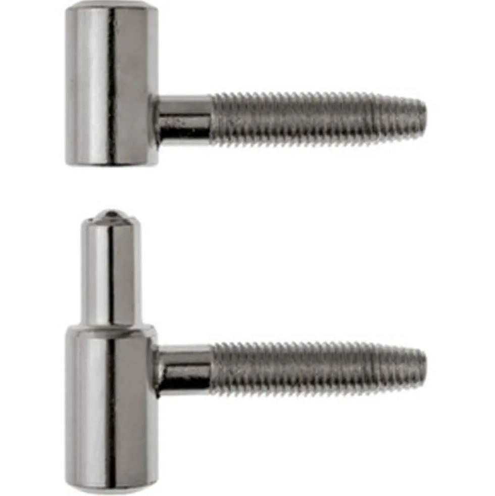 Cerniera anuba nikel lucido d.14 x 48 per porte e finestre in legno
