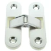 Cerniera invisibile ad incasso mm.63 x 89 cromo satinato per porte