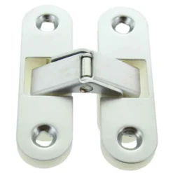 Cerniera invisibile ad incasso mm.63 x 89 cromo satinato per porte