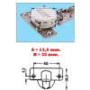 Cerniera Salice ammortizzata C7A6AE9 silentia+ collo 0 basso mm.35 110° per mobili