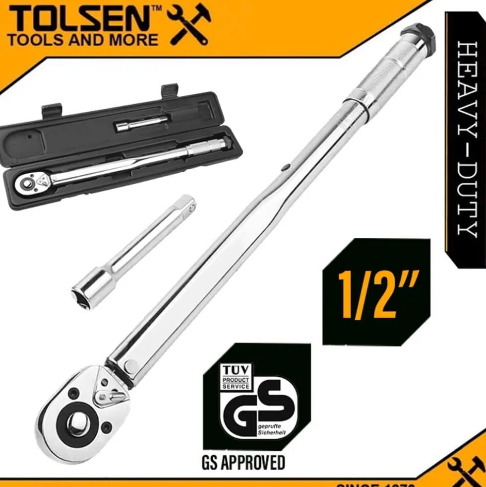 Chiave dinamometrica automatica 1/2" 40-210 Nm con prolunga TOLSEN 16010