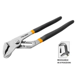 Chiave idraulica pinza a pappagallo regolabile in 8 posizioni mm.400 apertura max 60 mm. TOLSEN 10326