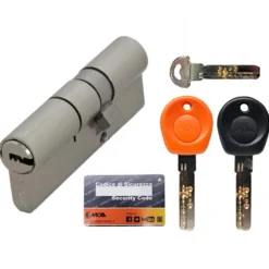 Cilindro europeo MOIA anti bumping con 5 chiavi + 2 da cantiere attive