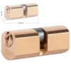 Cilindro mezzo tondo ottonato mm.22 ISEO 840027277