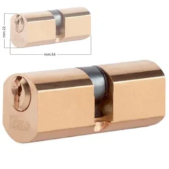Cilindro mezzo tondo ottonato mm.22 ISEO 840027277