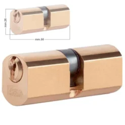 Cilindro mezzo tondo ottonato mm.26 ISEO 842028287