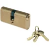Cilindro ovale mm.54 (27+27) ottone lucido IBFM 2302OL