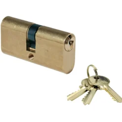 Cilindro ovale mm.54 (27+27) ottone lucido IBFM 2302OL