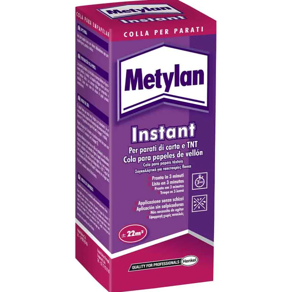 Colla in polvere per parati vinilici e pesanti METYLAN instantaneo gr.200