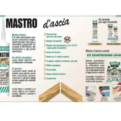 Colla poliuretanica trasparente per legno SARATOGA MASTRO D'ASCIA tubetto ml.100