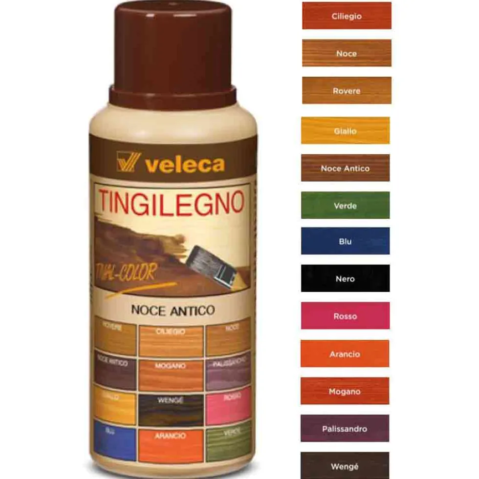 Colorante per legno grezzo TIVAL TINGILEGNO ml.250 nero VELECA