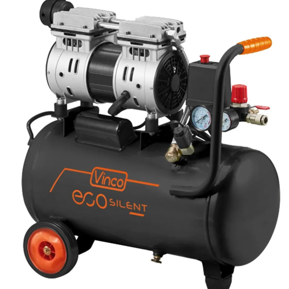 Compressore silenzioso senza olio lt.24 VINCO 60700 hp1 pressione 8 bar