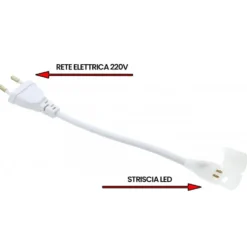 Connettore di alimentazione per striscia led 220V