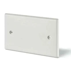 Coperchio per scatola portafrutto a 3 posti mm.115 x 74 bianco con viti