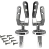 Coppia cerniere cromate con tasselli EASY FIX ad espansione per sedile wc filo muro