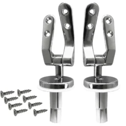 Coppia cerniere cromate con tasselli EASY FIX ad espansione per sedile wc filo muro