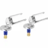 Coppia cerniere cromate sovrapposte con tasselli per sedile copri wc Cesame - Azzurra 111-301