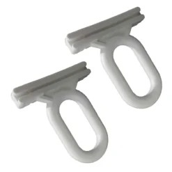 Coppia ganci ad occhiello in nylon per tende da sole a caduta