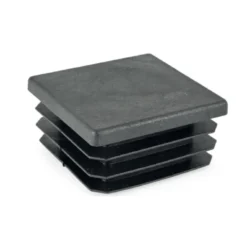 Copripilastro alettato in plastica mm.800 x 80 nero