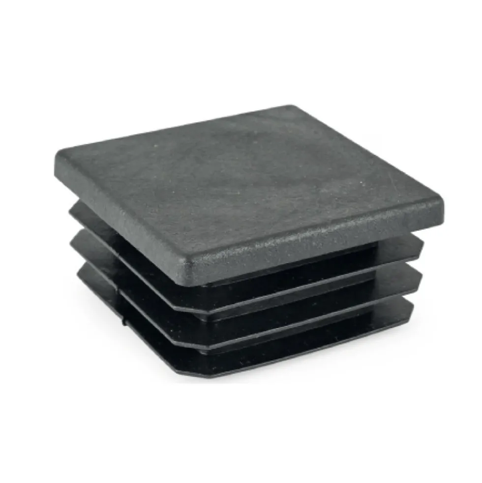 Copripilastro alettato in plastica mm.800 x 80 nero