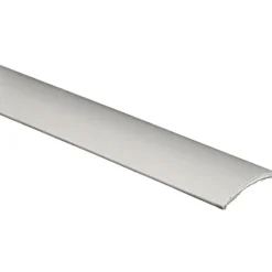 Coprisoglia autoadesivo in alluminio anodizzato argento mm.30 x 5 cm.90