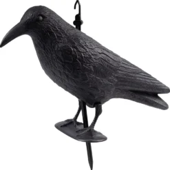 Corvo scaccia piccioni dissuasore statuetta in plastica corvo finto spaventapasseri