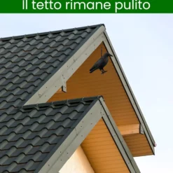 Corvo scaccia piccioni dissuasore statuetta in plastica corvo finto spaventapasseri