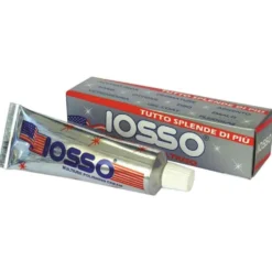 Crema lucidante multiuso IOSSO non abrasiva per acciaio rame bronzo oro ottone plexiglass ml.50