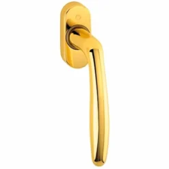 Cremonese martellina DK a 3 scatti ottone lucido per finestre con ribalta