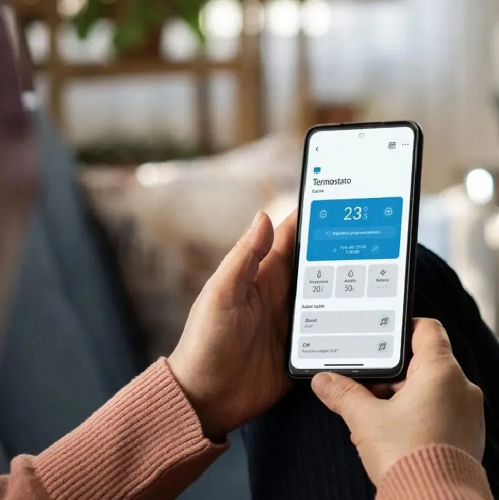 Cronotermostato digitale connesso wifi comandabile da app FINDER BLISS Wi-Fi NEXT