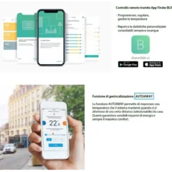 Cronotermostato digitale connesso wifi comandabile da app FINDER BLISS Wi-Fi NEXT