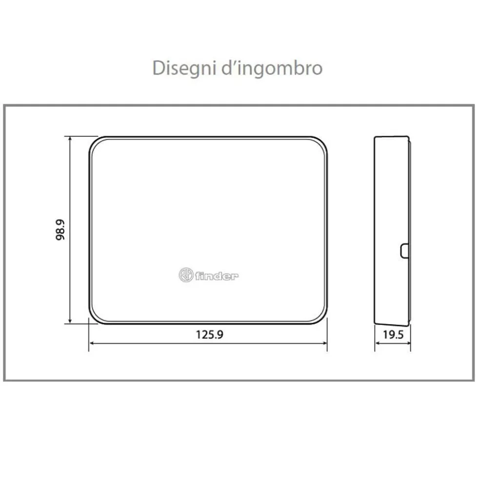 Cronotermostato digitale connesso wifi comandabile da app FINDER BLISS Wi-Fi NEXT