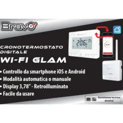 Cronotermostato digitale wifi BRAVO GLAM WIFI